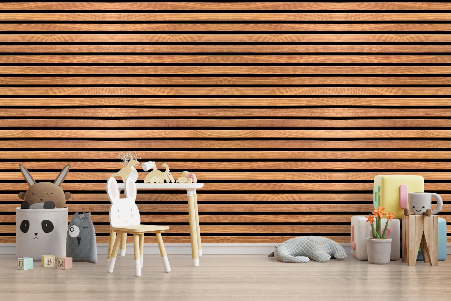 3d Horizontal Wood Self Adhesive wallpaper decorative masterpiece for home decor